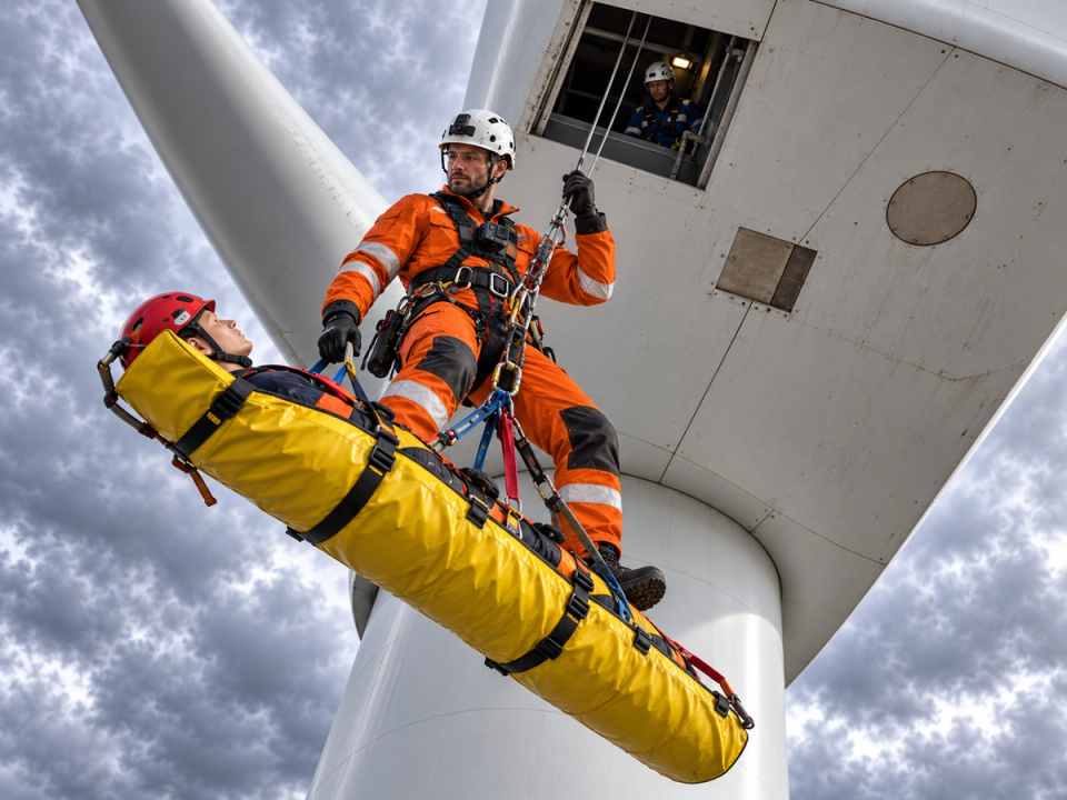 Epic Wind Turbine Rescue Drill
