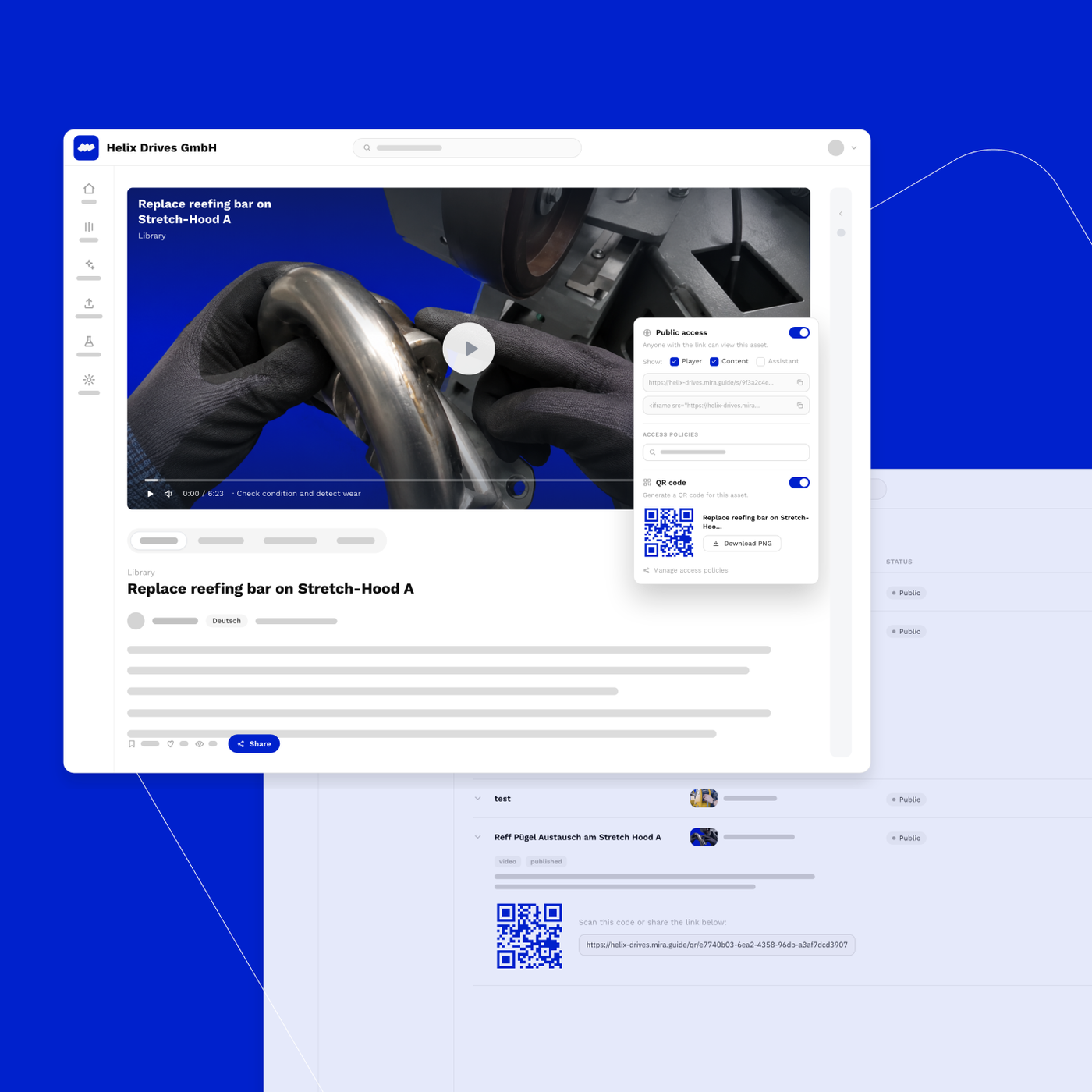 Share knowledge beyond your four walls with QR Codes and Public links