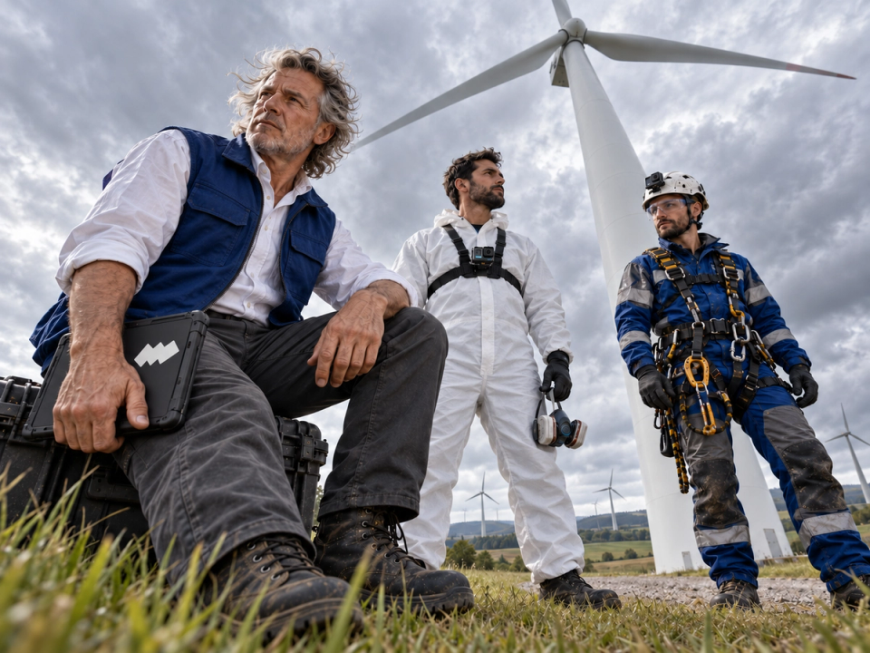 Operations and Maintenance team on the wind farm