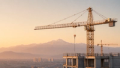 Grua y edificio