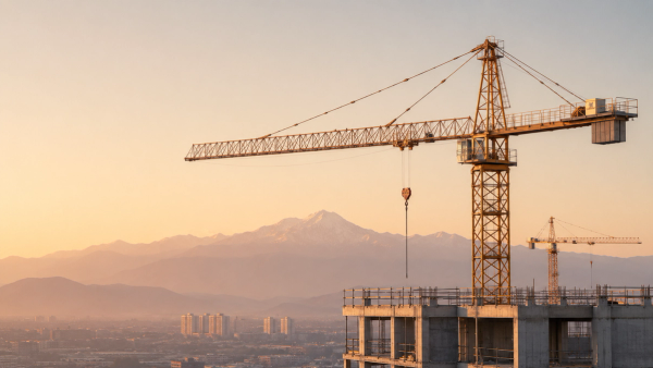 Grua y edificio