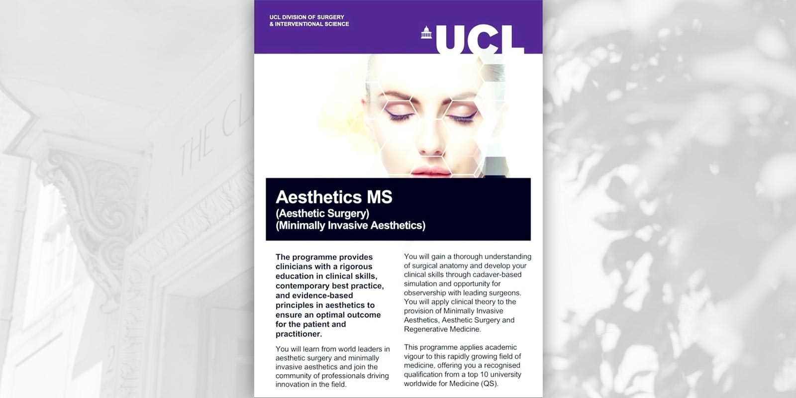 Publication from UCL entitled "Aesthetics MS"