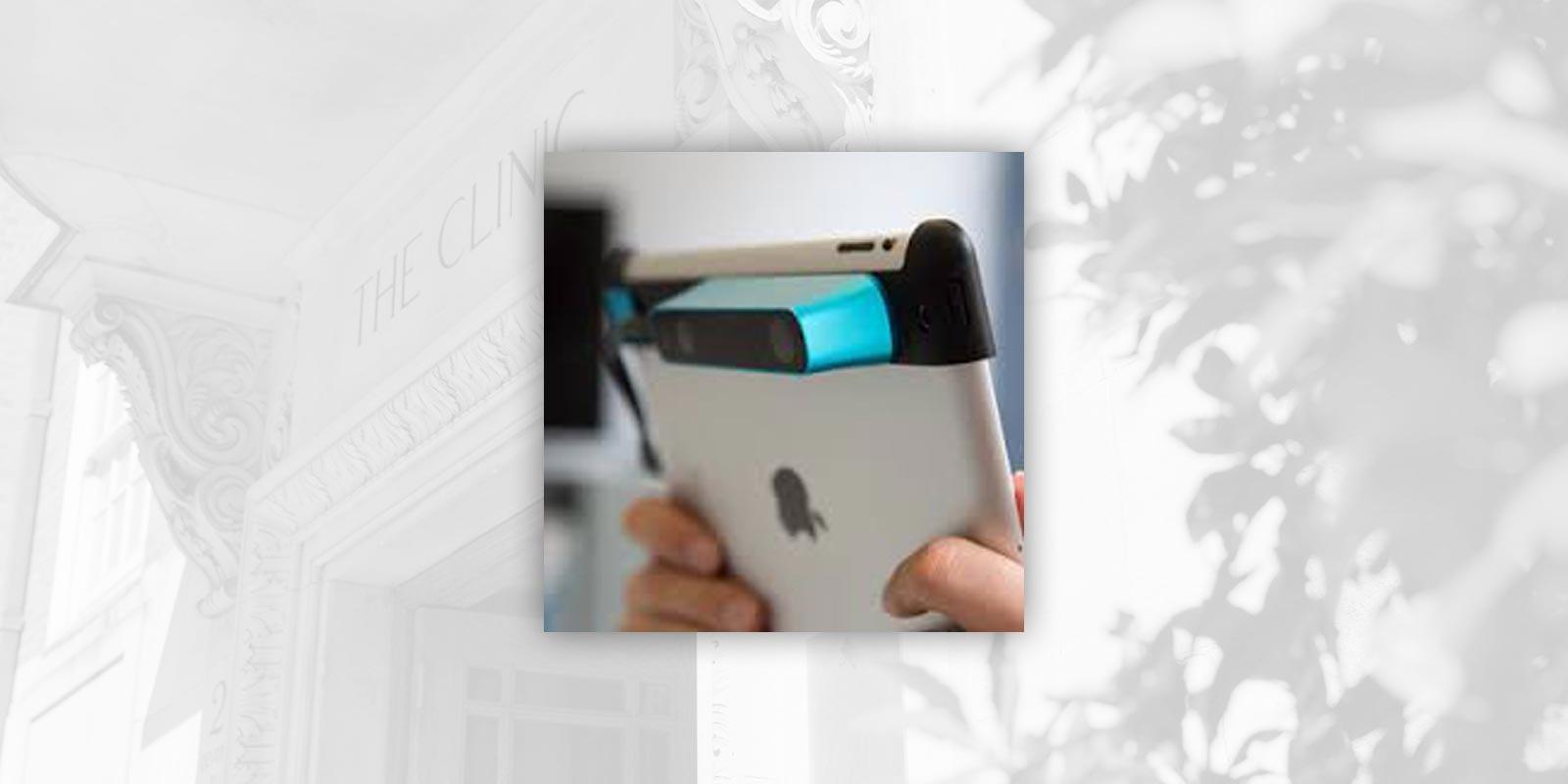 iPad with camera attachment