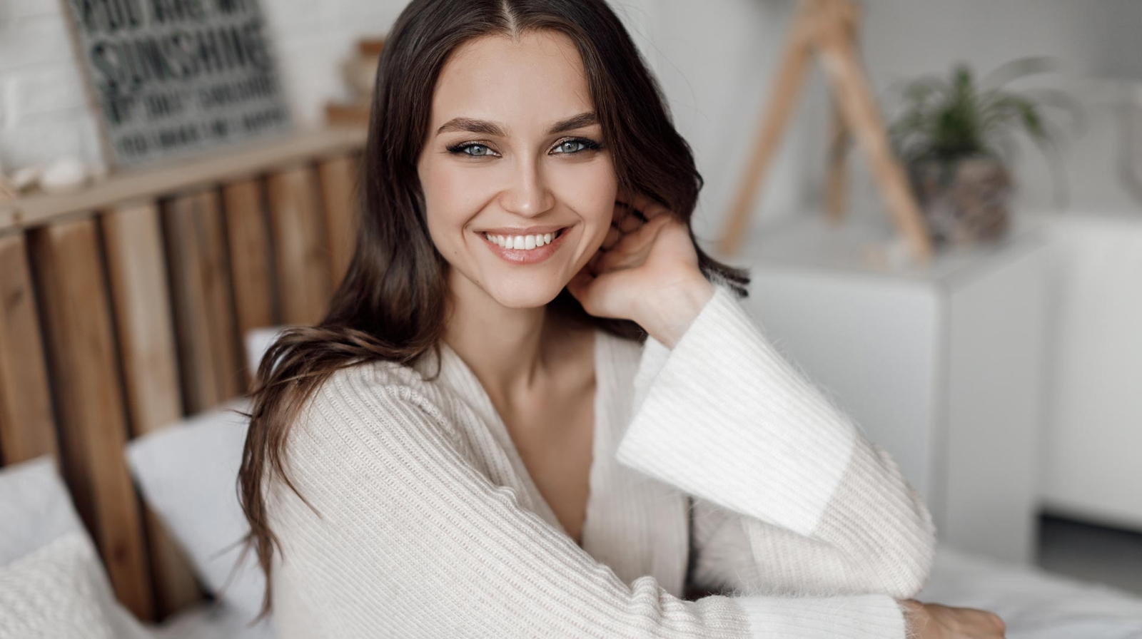 Woman smiling at the camera