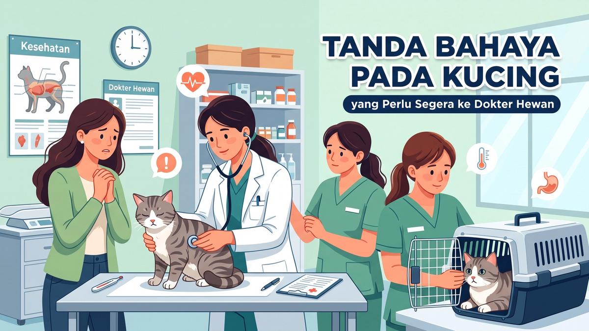 Tanda Bahaya pada Kucing yang Perlu Segera ke Dokter Hewan