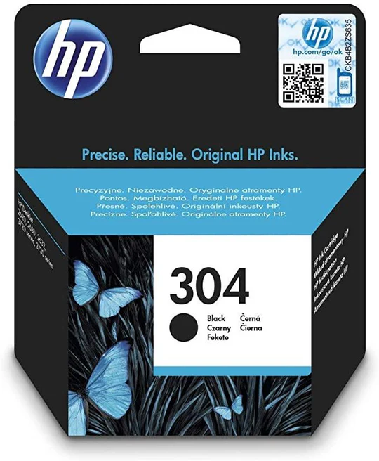Cartouche d’encre HP 304 Noir – Impressions fiables et nettes - Image 1
