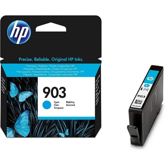 Cartouche d’encre HP 903 Cyan Originale – Couleurs nettes et éclatantes - Image 1
