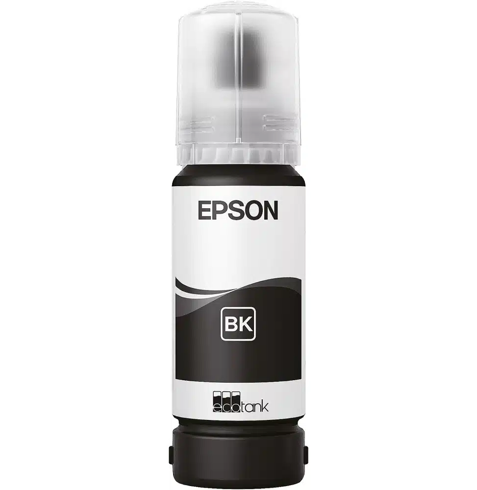 Bouteille d’encre Epson 108 Noir – Originale, Haute Capacité pour EcoTank - Image 1