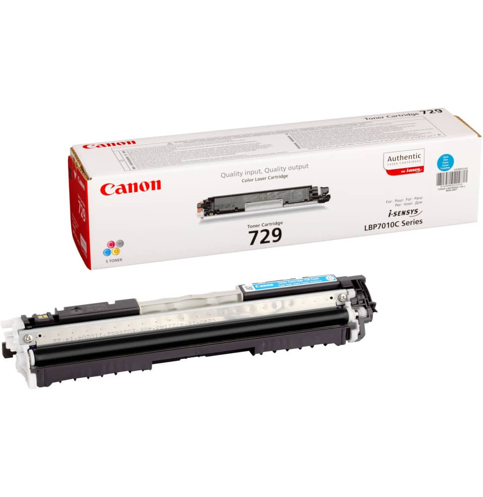 Toner Canon 729 Cyan Original – Impressions Fiables et Couleur Vif - Image 1