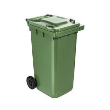 Poubelle garage 120L verte – Robuste et résistante - Image 1