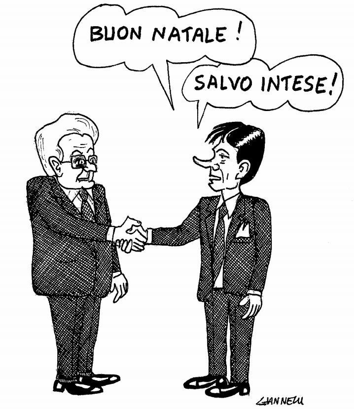 Immagine dall’articolo “Buon Natale, salvo intese!”