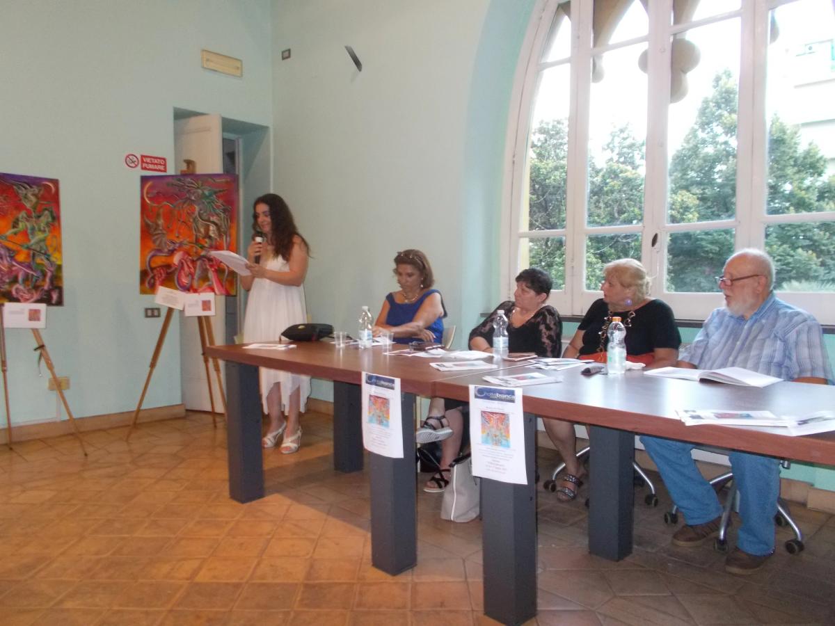 Salerno, 26 luglio 2019Mostra pittura Giuseppe Bosich (primo da destra)