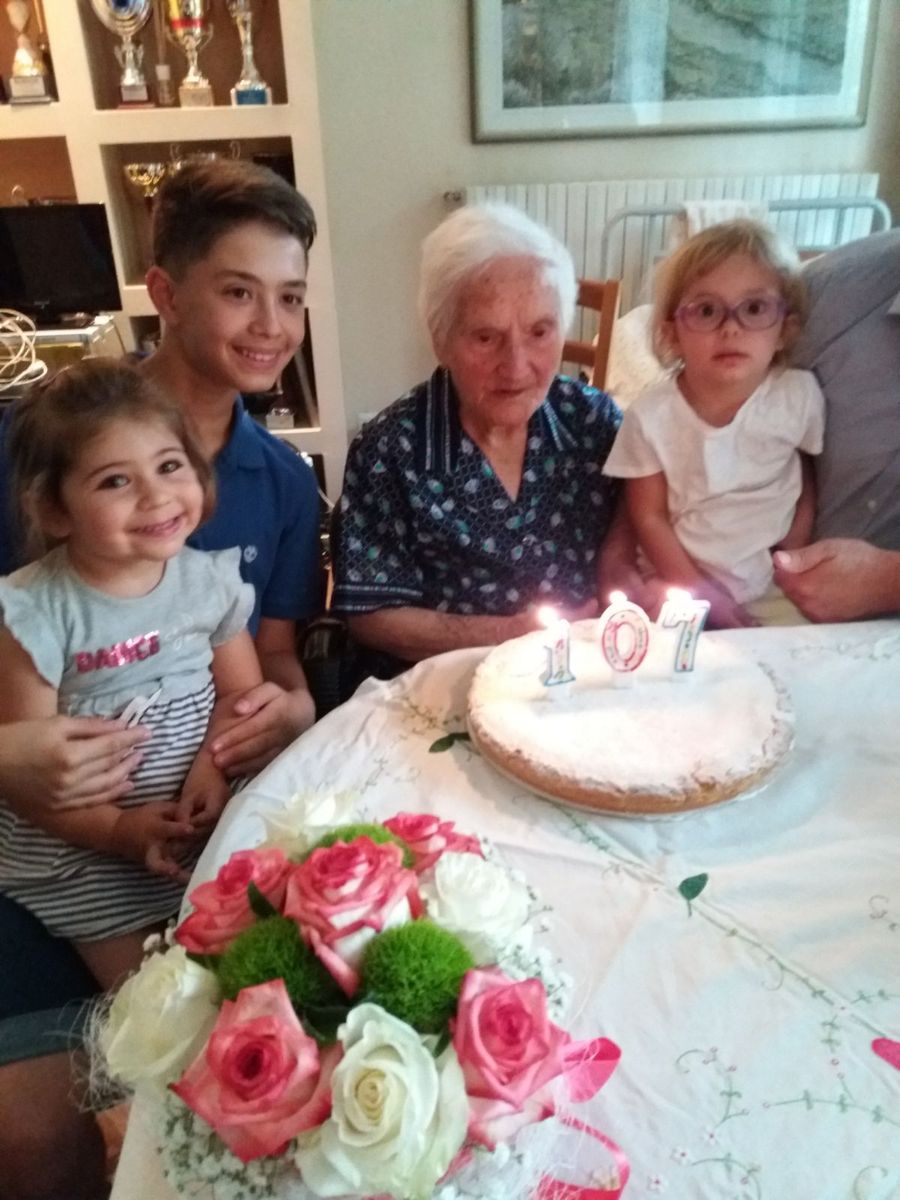 Immagine da “Ieri zia Nannina ha compiuto ben 107 anni!”