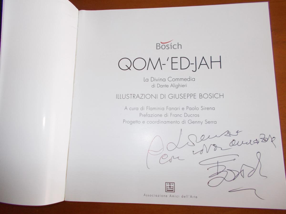 Giuseppe Bosich, dedica a Lorenzo Bove
