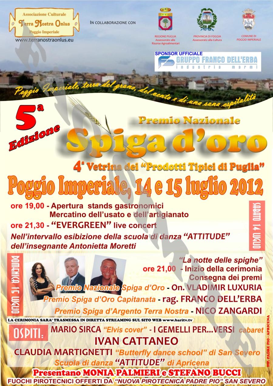 Immagine da “Premio Nazionale Spiga d’Oro 2012”