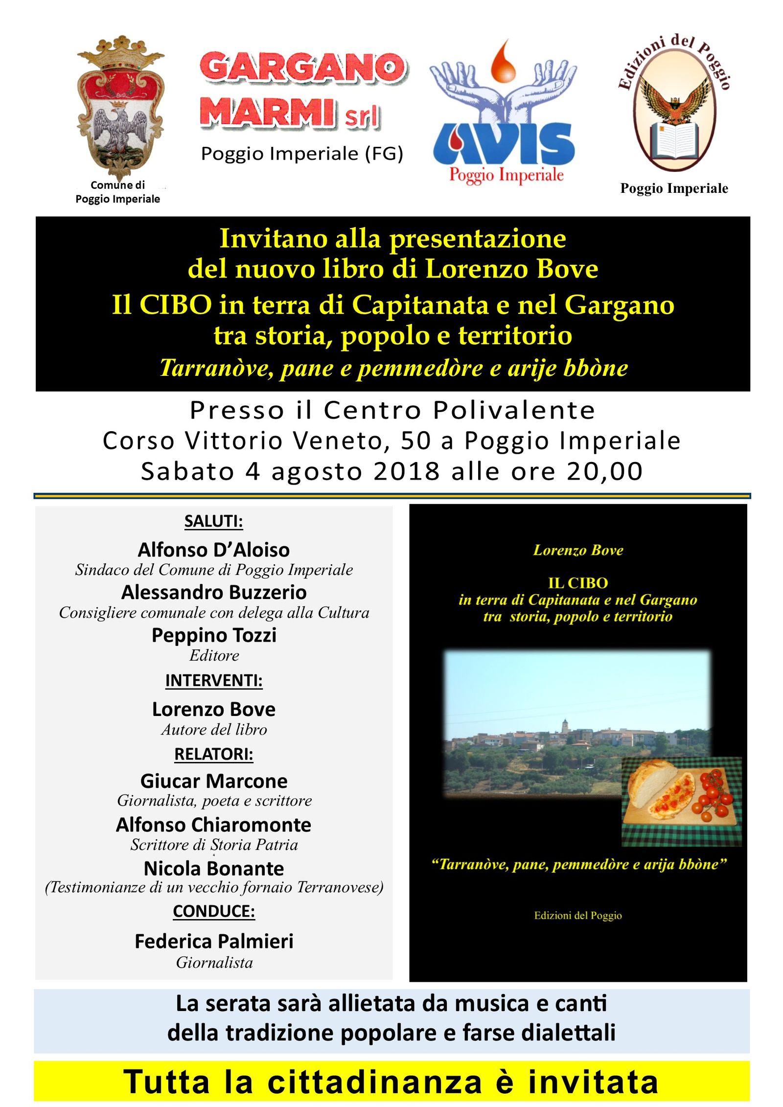 Immagine da “Un nuovo libro di Lorenzo Bove che parla di cibo in terra di Capitanata e nel Gargano, tra storia, popolo e territorio”