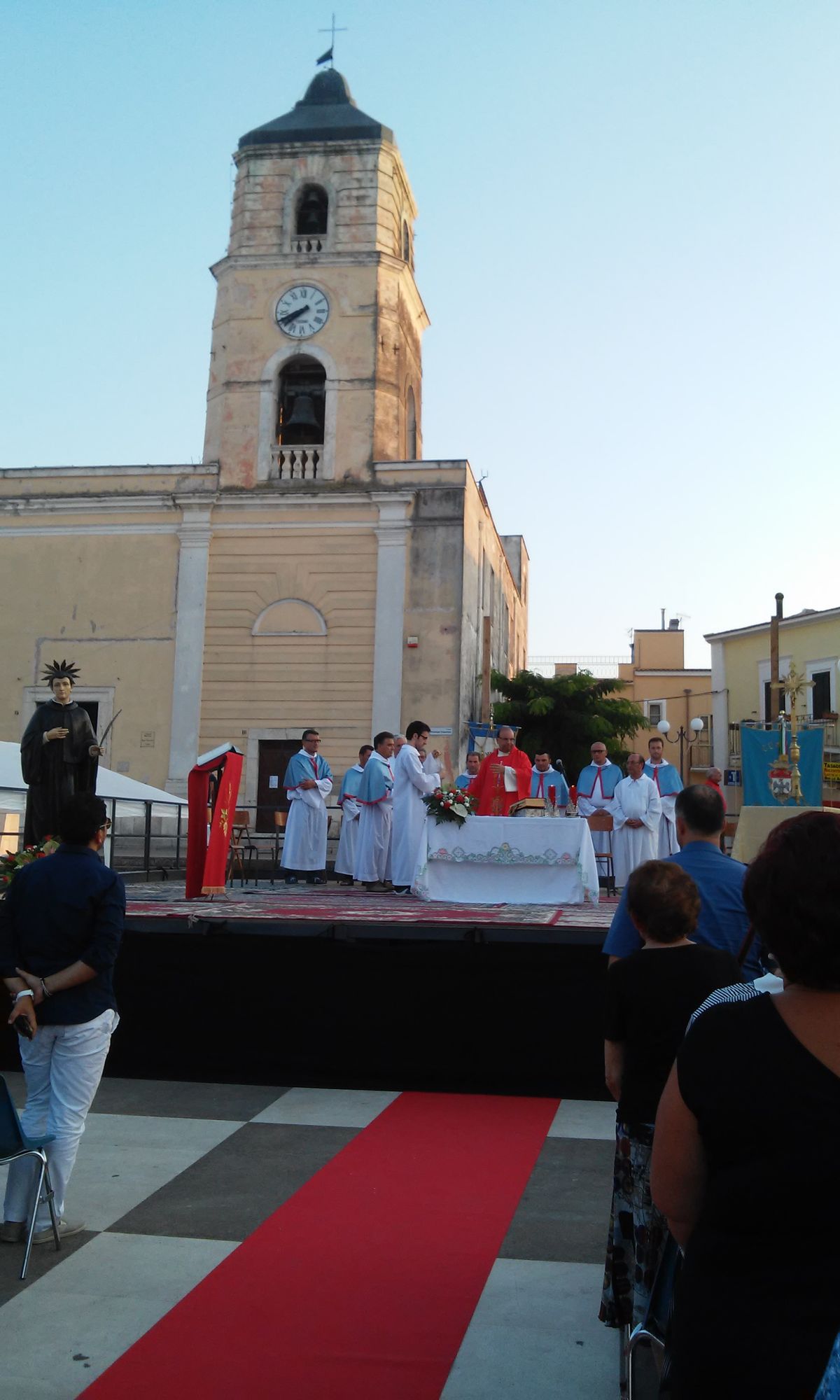 Poggio ImperialeChiesa di San Placido M.reCelebrazione Messa in Piazza Imperiale
