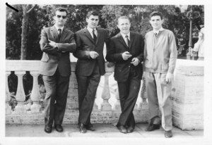 Roma, Pincio, 16 maggio 1965G.Bosich (secondo da destra)L.Bove (terzo da destra)