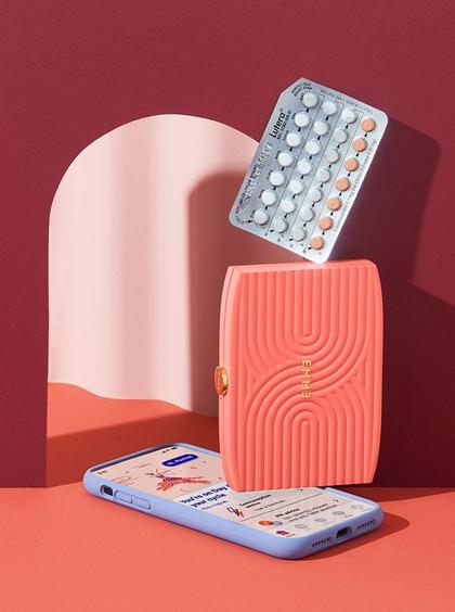 birth control pill case rectangle