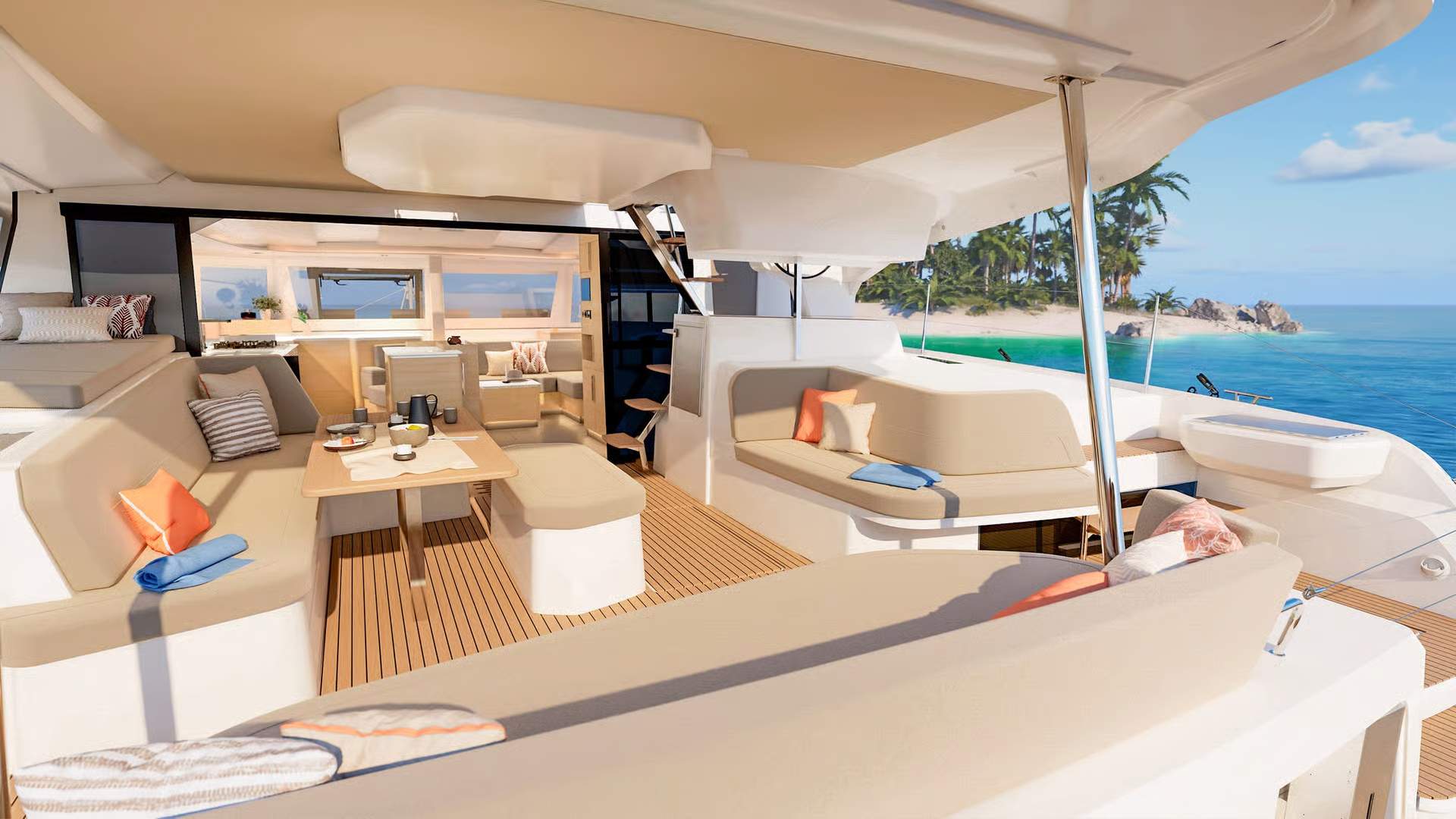 Fountaine Pajot FP48 - wnętrze