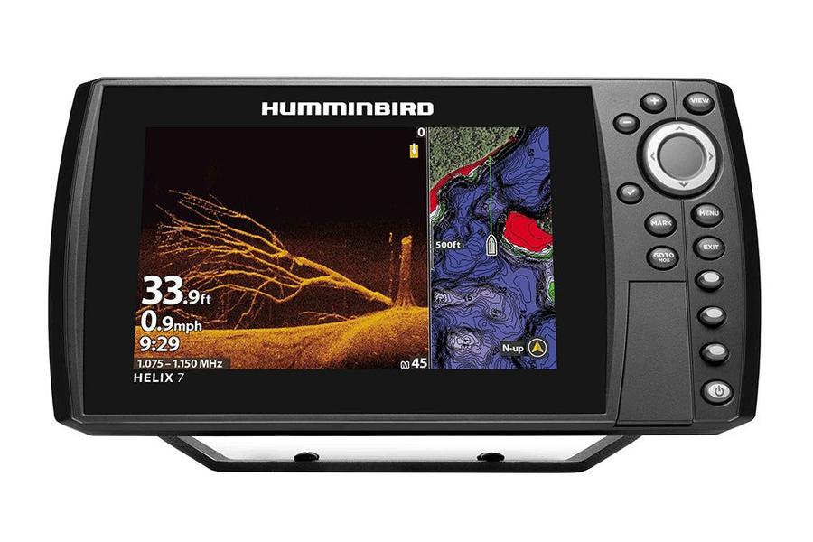 Echosonda Humminbird HELIX 7 MEGA DI - obraz Down Imaging i mapa