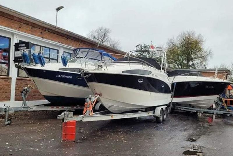 Boote für die Winterung vorbereitet