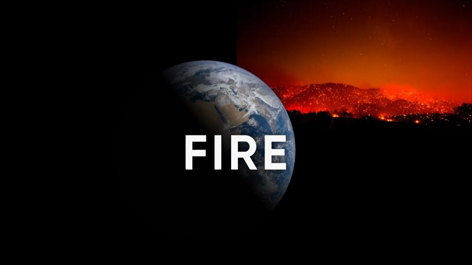California's fire from deep space