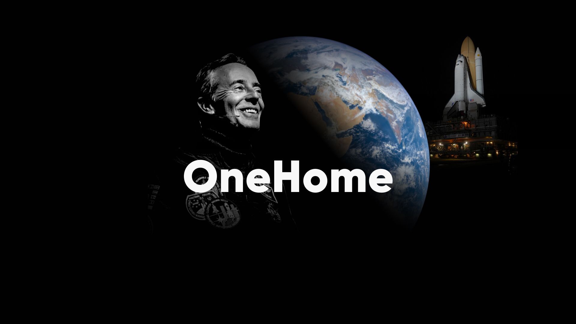 An astronaut message to the Earth on OneHome