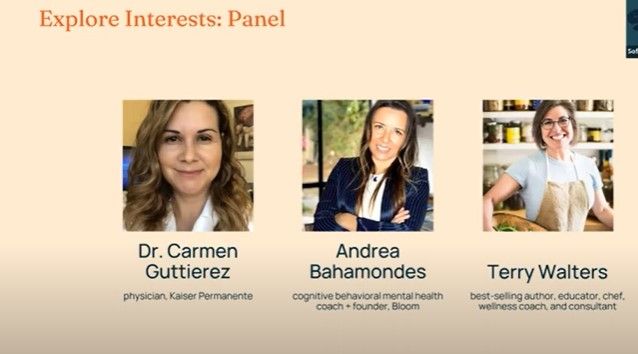 Explore Interests: Help People Be Well