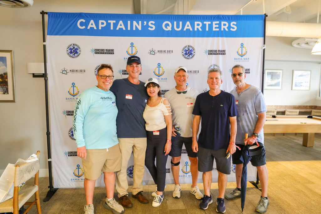 Guests and exhibitors at The Triton's Fall Triton Expo at Bahia Mar Yachting Center.