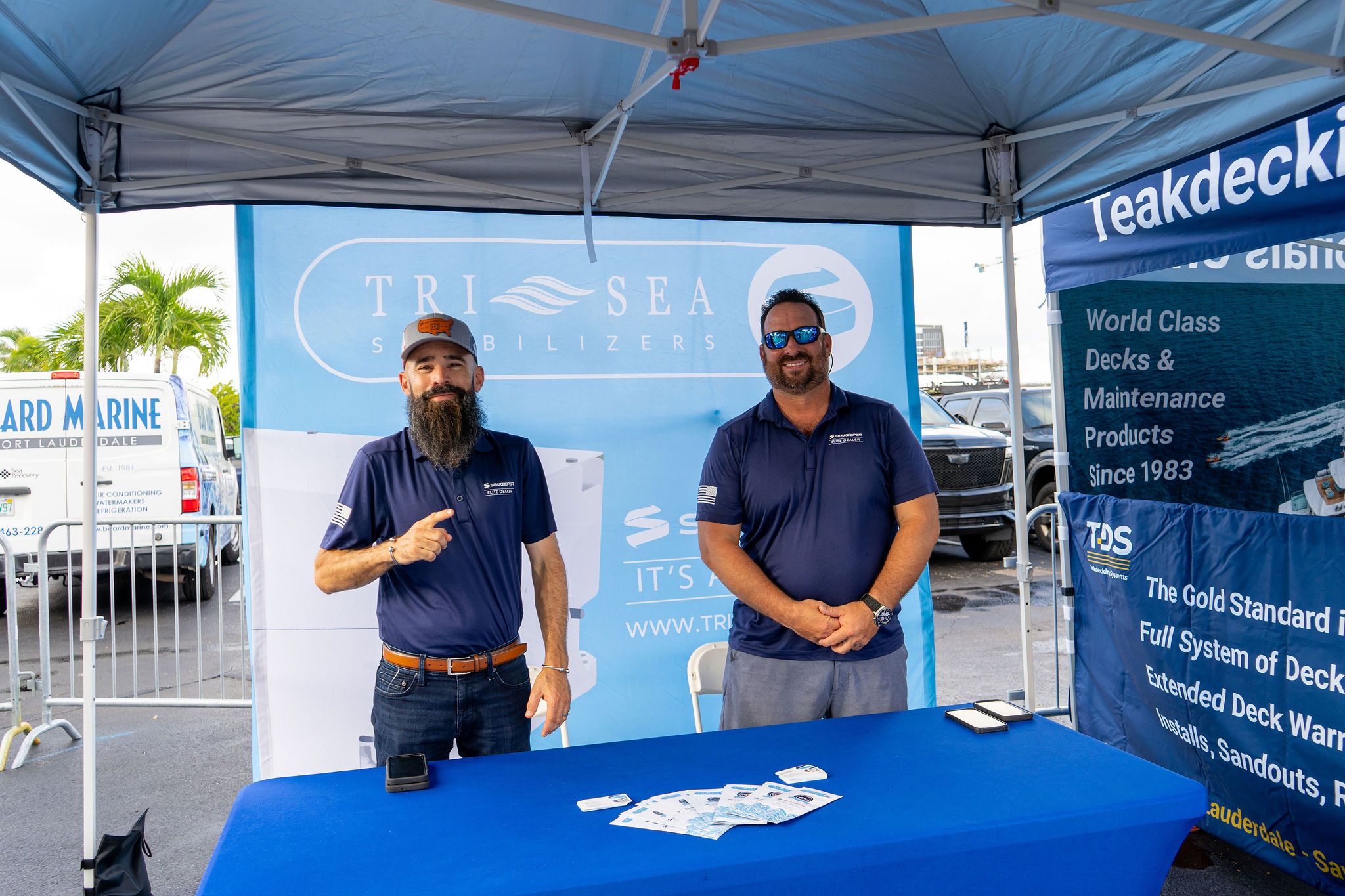 Maritime and industry partners exhibiting at The Triton's Fall Triton Expo at Bahia Mar Yachting Center.