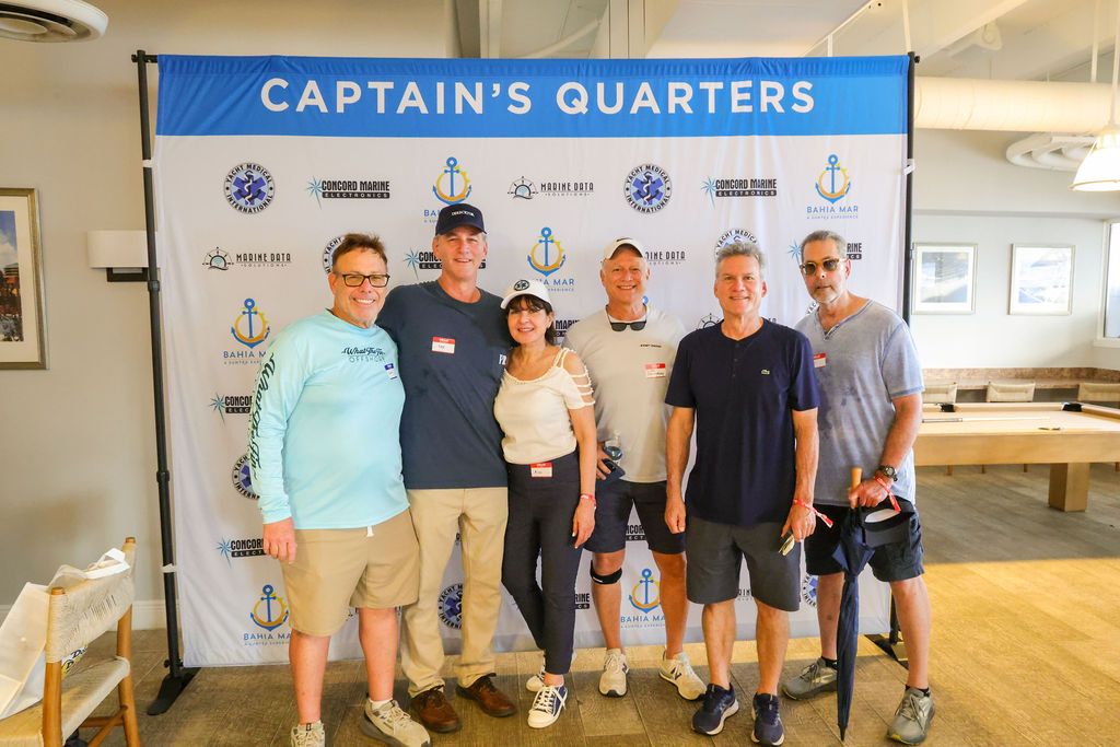 Guests and exhibitors at The Triton's Fall Triton Expo at Bahia Mar Yachting Center.