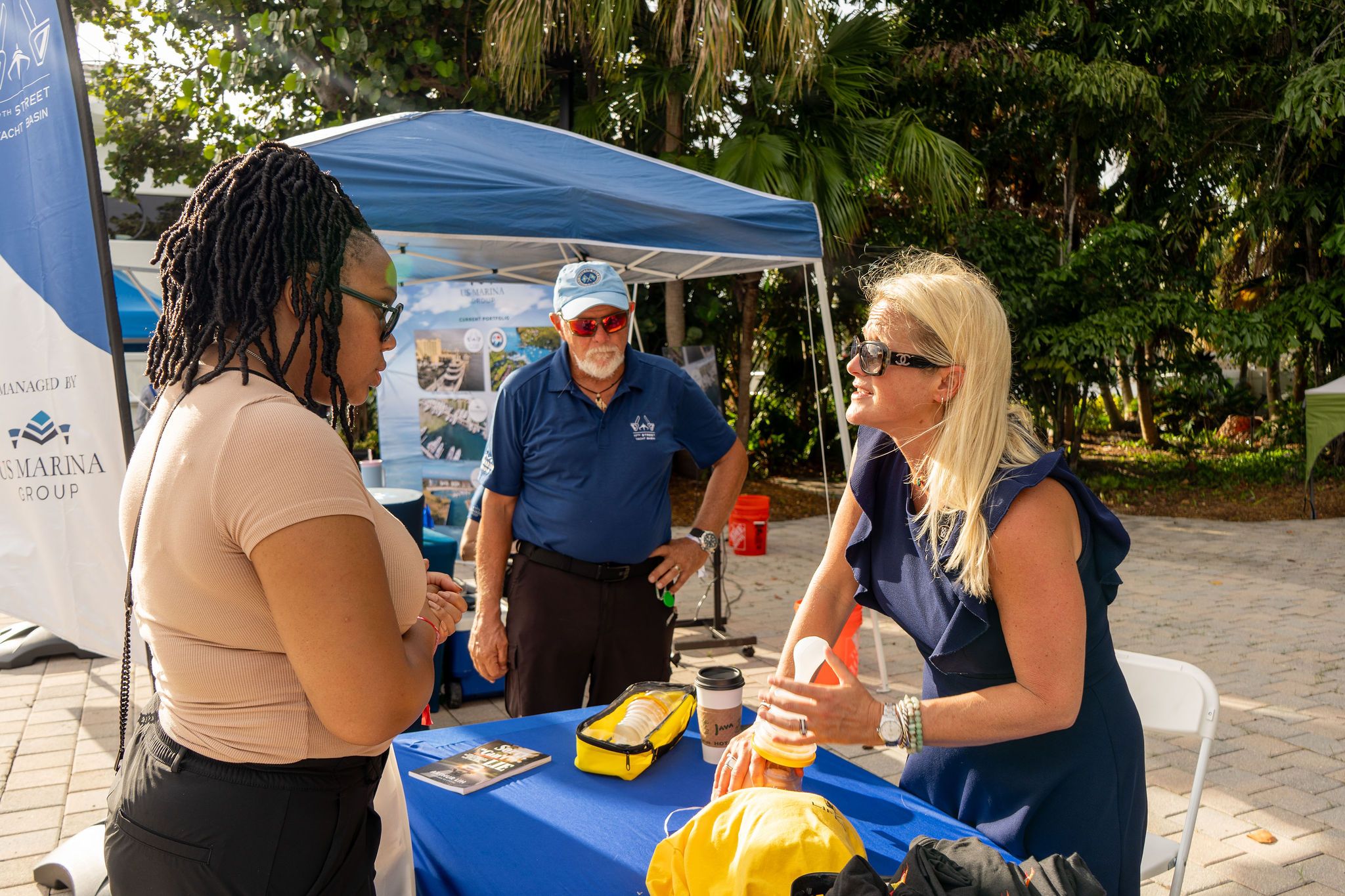 Maritime and industry partners exhibiting at The Triton's Fall Triton Expo at Bahia Mar Yachting Center.