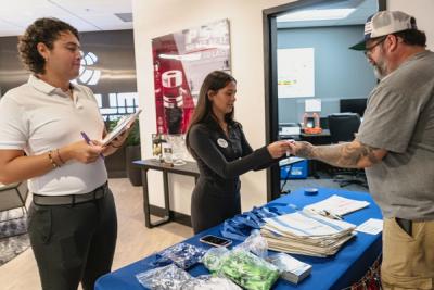 Guests networking at The Triton's Crew, Captains & Connections event at DATUM RMS.