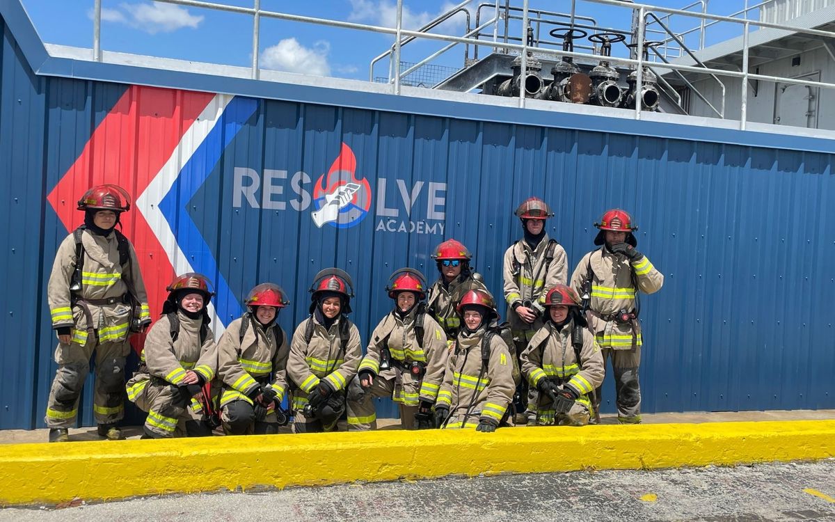 Students participating in a class at Resolve Academy