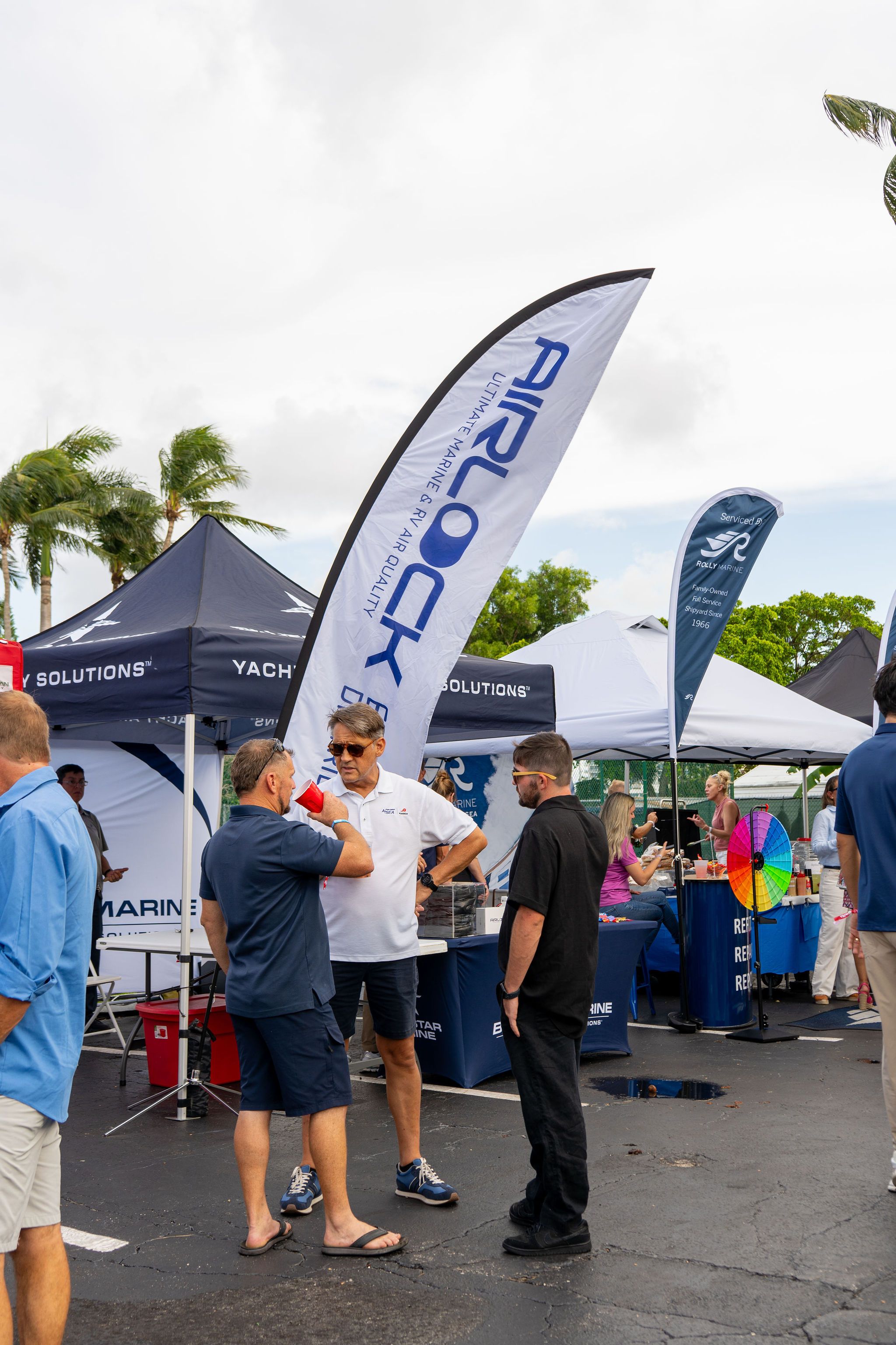 Maritime and industry partners exhibiting at The Triton's Fall Triton Expo at Bahia Mar Yachting Center.