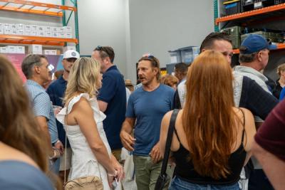 Guests networking at The Triton's Crew, Captains & Connections event at DATUM RMS.