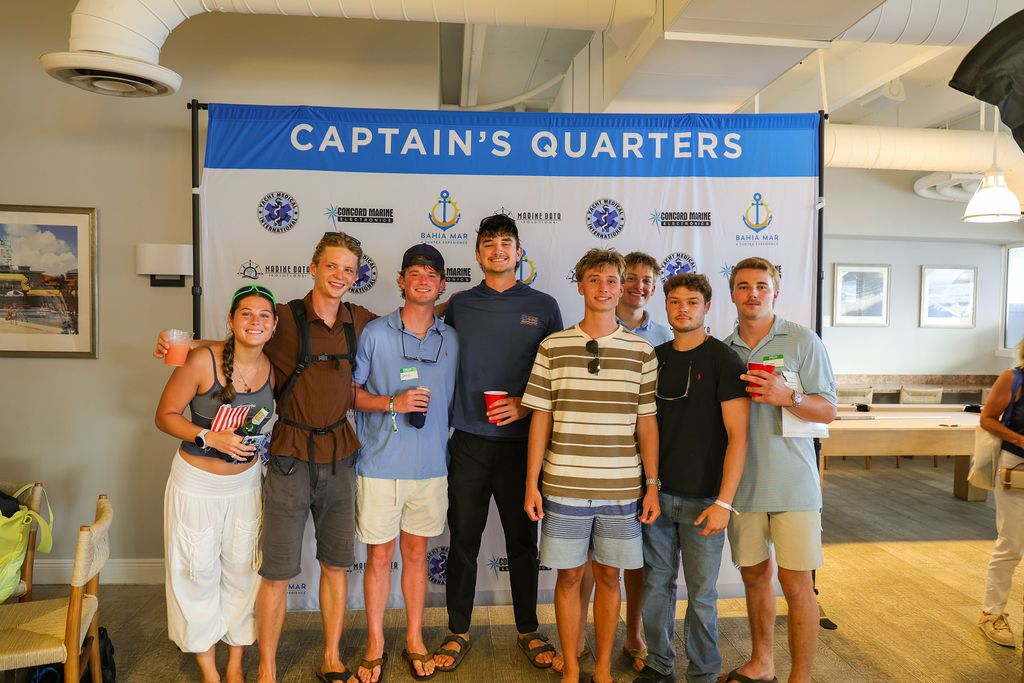 Guests and exhibitors at The Triton's Fall Triton Expo at Bahia Mar Yachting Center.