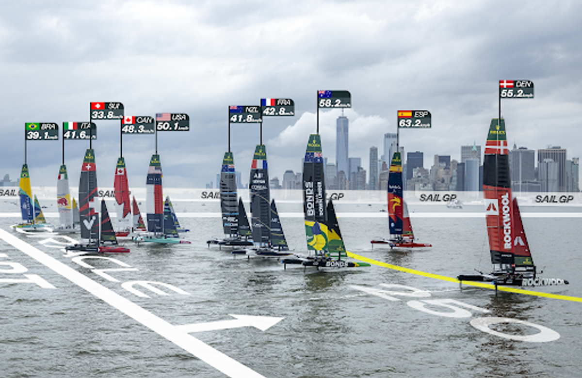 SailGP competitions sail in a recent SailGP event
