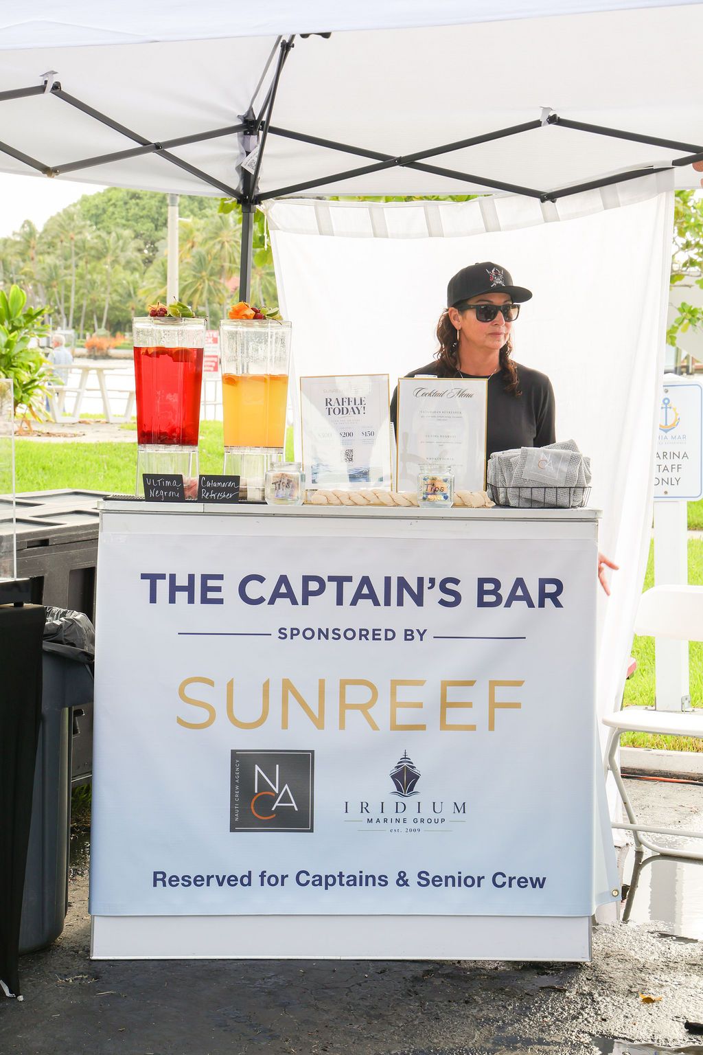 Guests and exhibitors at The Triton's Fall Triton Expo at Bahia Mar Yachting Center.
