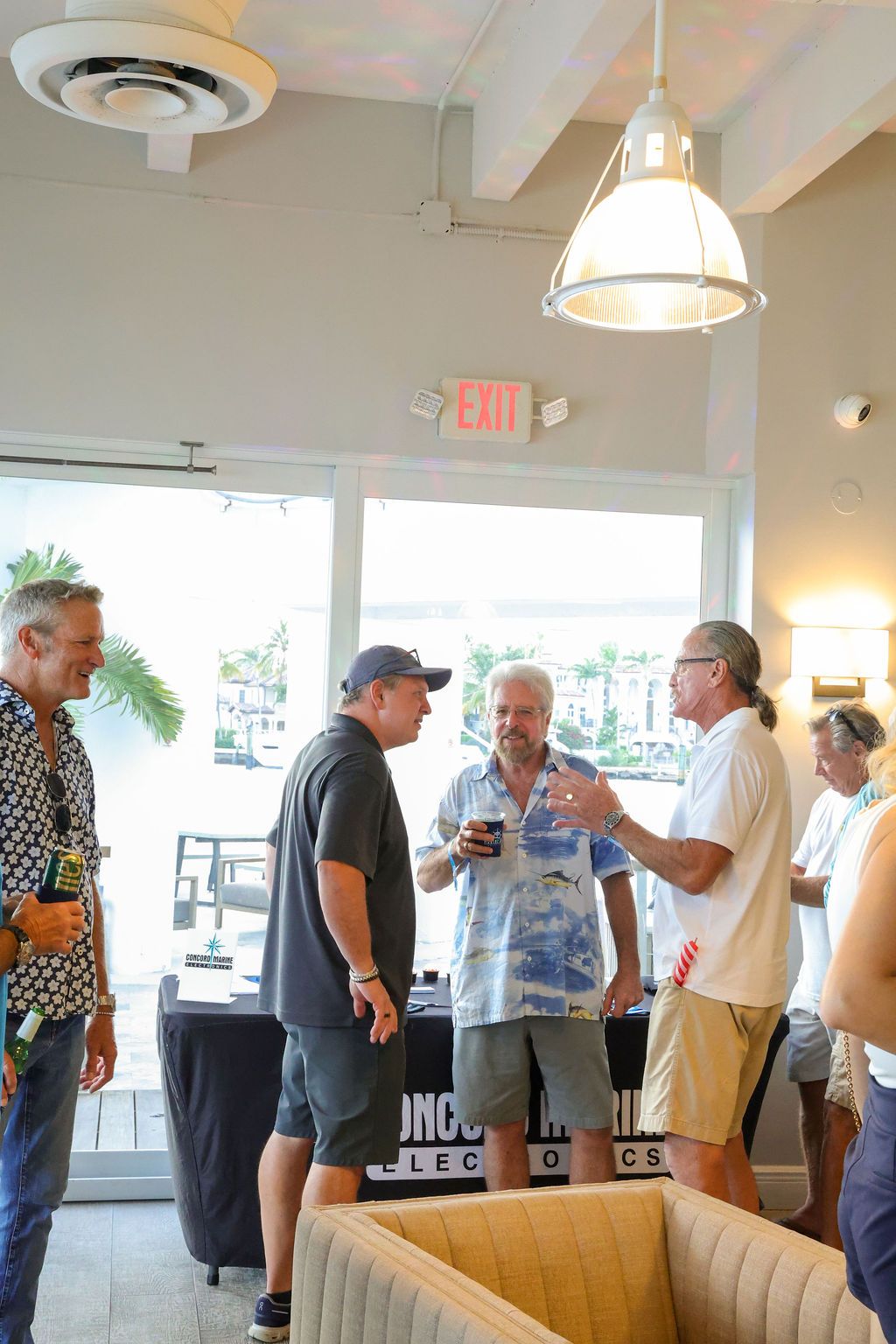 Guests and exhibitors at The Triton's Fall Triton Expo at Bahia Mar Yachting Center.