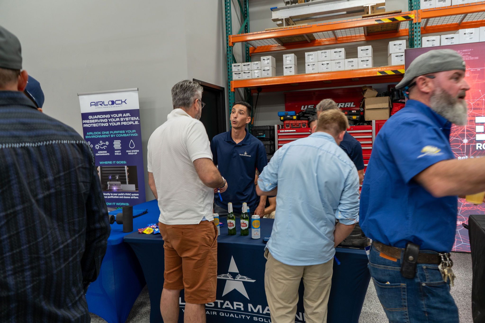 Guests networking at The Triton's Crew, Captains & Connections event at DATUM RMS.