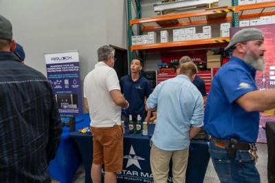 Guests networking at The Triton's Crew, Captains & Connections event at DATUM RMS.