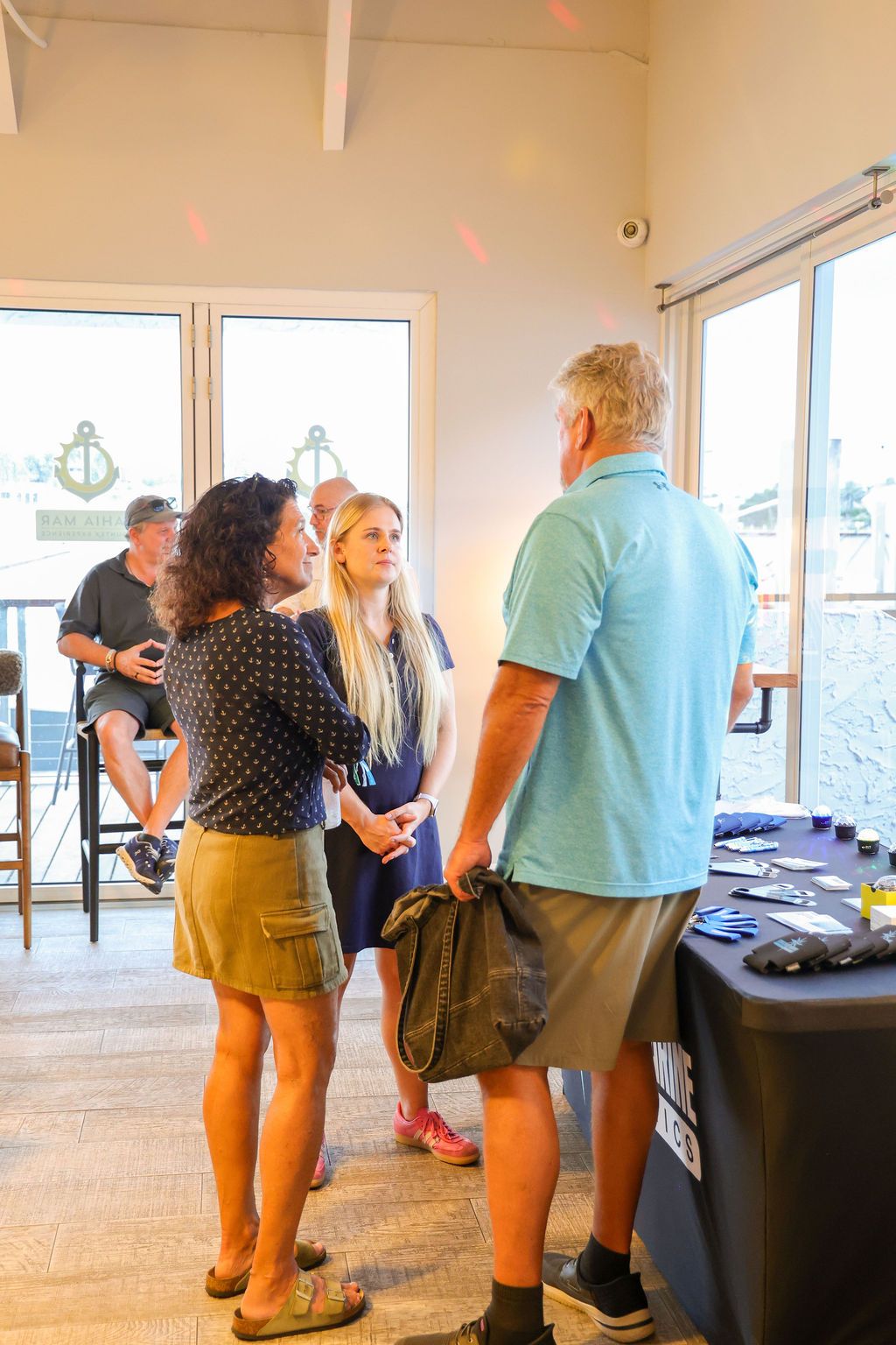 Guests and exhibitors at The Triton's Fall Triton Expo at Bahia Mar Yachting Center.