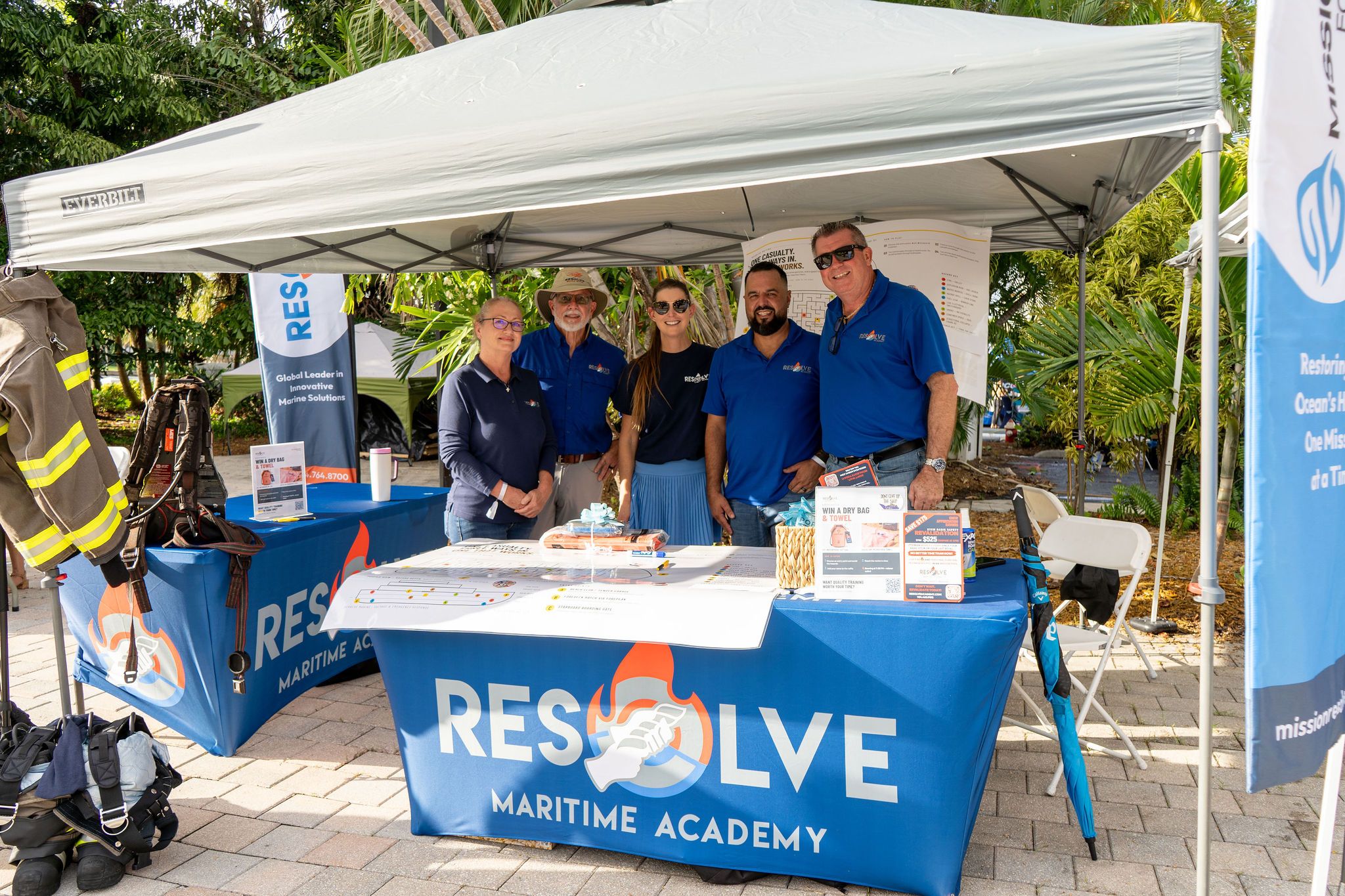 Maritime and industry partners exhibiting at The Triton's Fall Triton Expo at Bahia Mar Yachting Center.