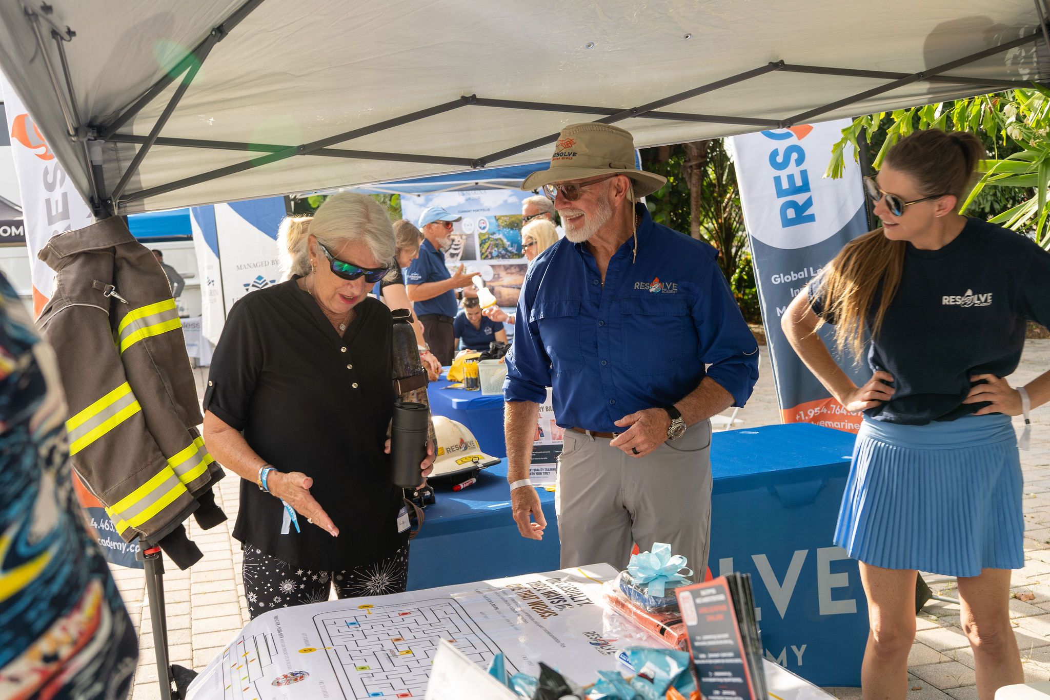 Maritime and industry partners exhibiting at The Triton's Fall Triton Expo at Bahia Mar Yachting Center.