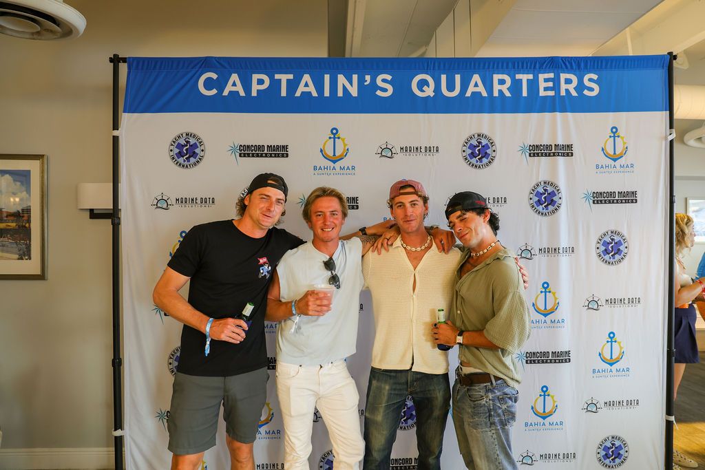 Guests and exhibitors at The Triton's Fall Triton Expo at Bahia Mar Yachting Center.