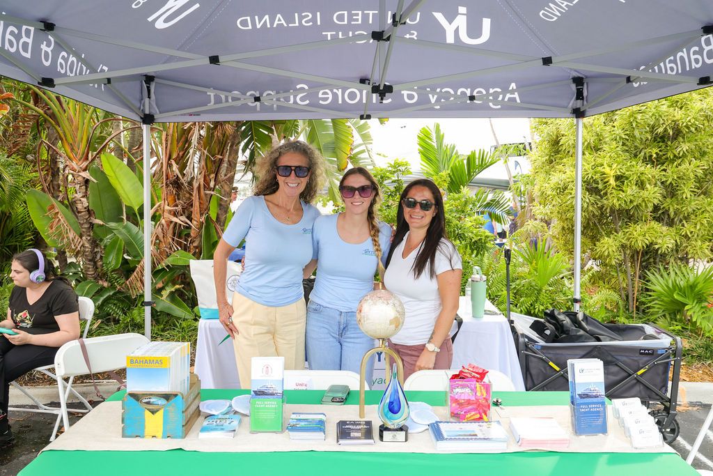 Guests and exhibitors at The Triton's Fall Triton Expo at Bahia Mar Yachting Center.
