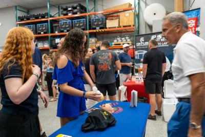 Guests networking at The Triton's Crew, Captains & Connections event at DATUM RMS.