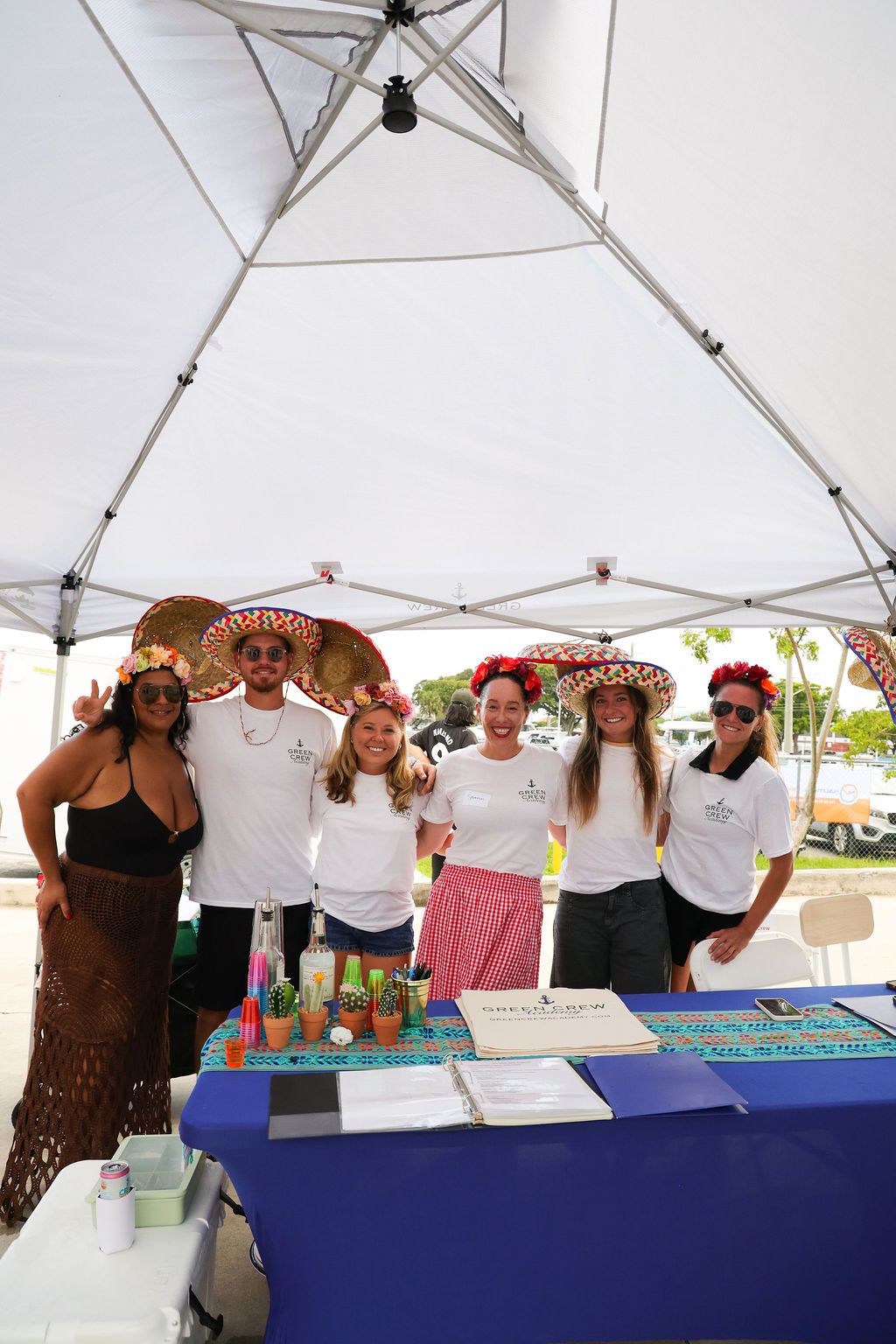 Guests networking at The Triton's Crew, Captains & Connections event at Nautical Ventures Marina.